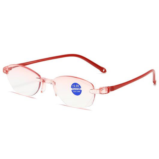 Lentes de Lectura sin Marco con Filtro Azul y Bordes Facetados - Image 5