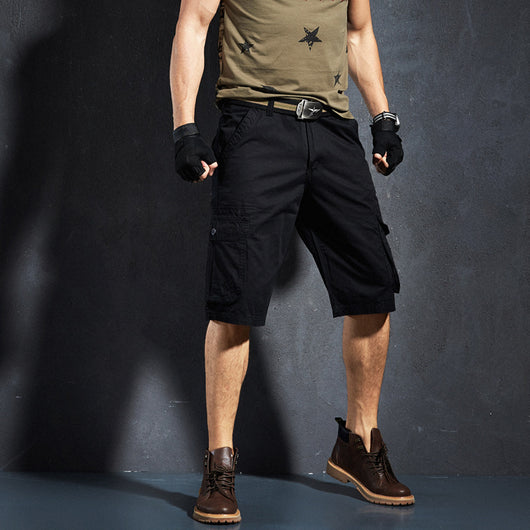 Pantalones de Trabajo Casual Holgados de Algodón con Múltiples Bolsillos para Hombre - Image 11