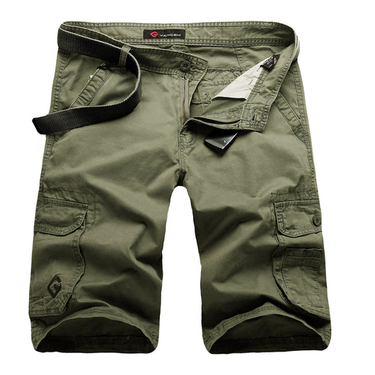 Pantalones de Trabajo Casual Holgados de Algodón con Múltiples Bolsillos para Hombre - Image 5