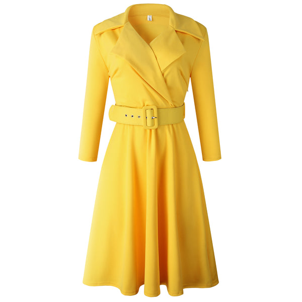 Vestido Africano Elegante con Cinturón - Diseño A-Línea Ajustado - Image 5