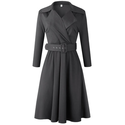 Vestido Africano Elegante con Cinturón - Diseño A-Línea Ajustado - Image 6
