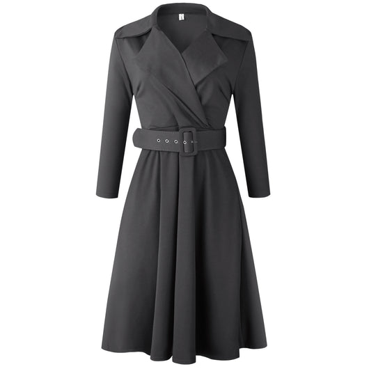 Vestido Africano Elegante con Cinturón - Diseño A-Línea Ajustado - Image 6