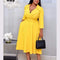 Vestido Africano Elegante con Cinturón - Diseño A-Línea Ajustado