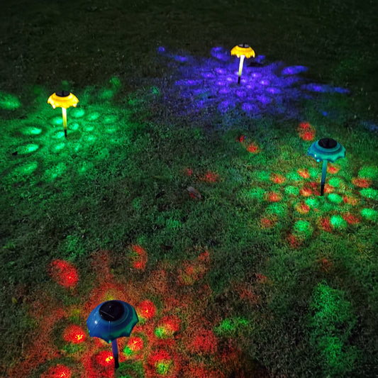 Luces Solares LED para Jardín con Efecto Degradado y Destello