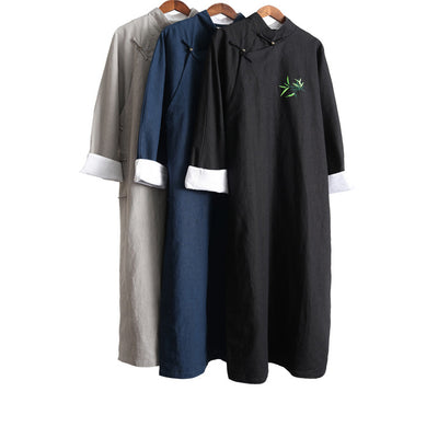 Traje Hanfu Largo Bordado Estilo Étnico - Image 13
