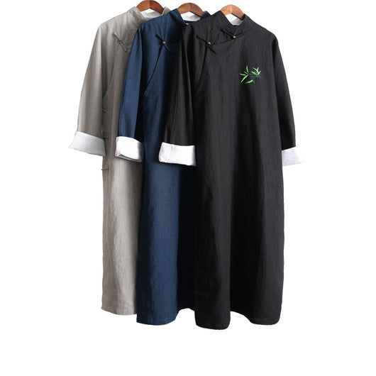 Traje Hanfu Largo Bordado Estilo Étnico - Image 13