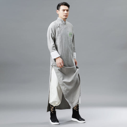 Traje Hanfu Largo Bordado Estilo Étnico - Image 5