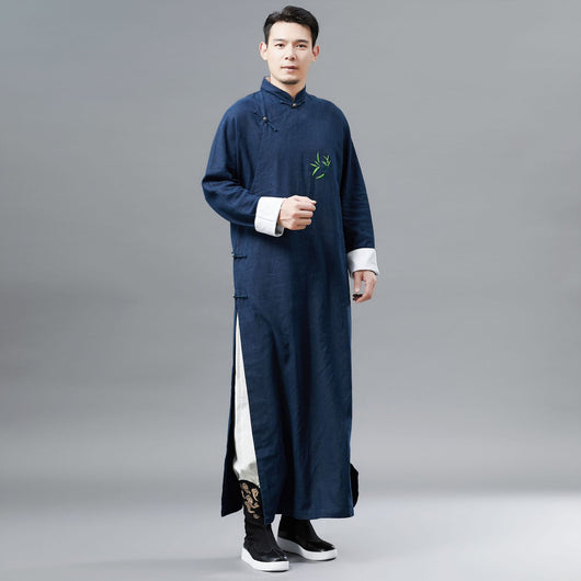 Traje Hanfu Largo Bordado Estilo Étnico - Image 4