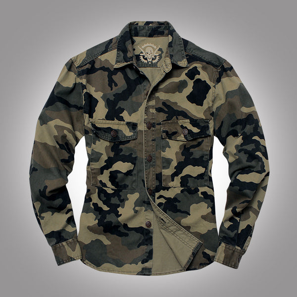 Chaqueta Militar Táctica Camuflaje Twill Grueso