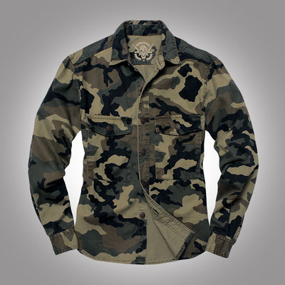 Chaqueta Militar Táctica Camuflaje Twill Grueso