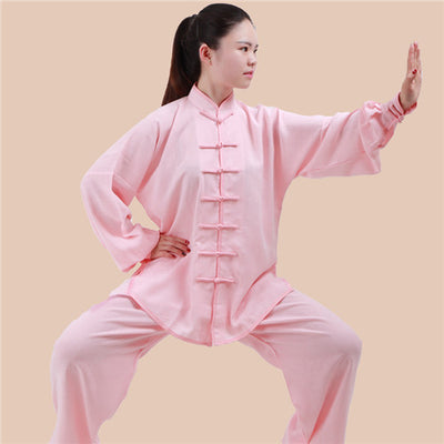 Conjunto de Algodón y Lino para Ejercicio Matinal - Primavera, Verano y Otoño - Image 15