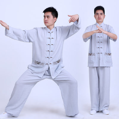 Conjunto de Algodón y Lino para Ejercicio Matinal - Primavera, Verano y Otoño - Image 5