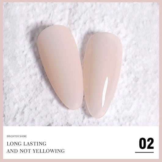 Set de Esmalte Gel Adhesivo Rosa Nude Jade Powder Ice - Image 3