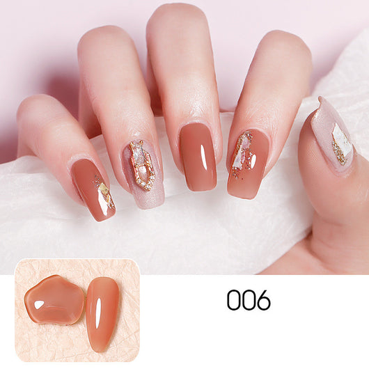 Esmalte de Uñas Jade Translúcido Nude Púrpura Sucio - Image 6