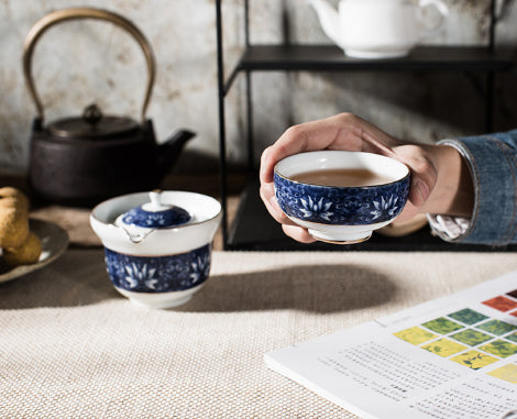 Juego de Té Portátil de Porcelana Azul y Blanco - Tetera Kung Fu Chino con Tazas - Image 3