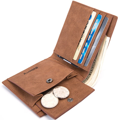 Billetera Compacta para Hombre con Protección RFID y Monedero - Image 9