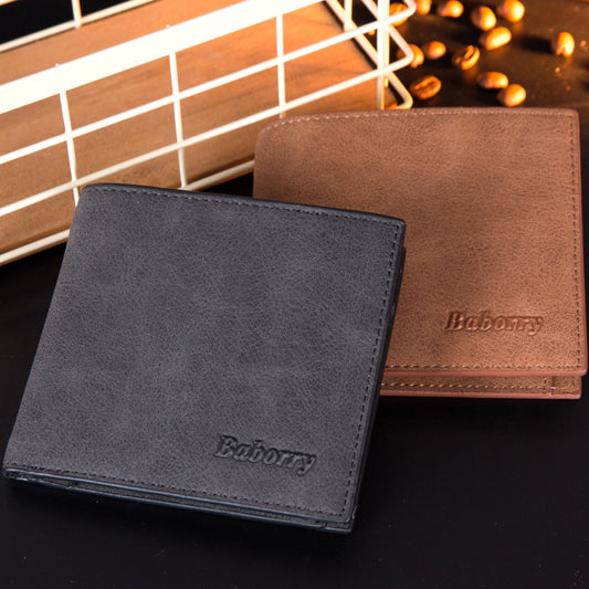 Billetera Compacta para Hombre con Protección RFID y Monedero