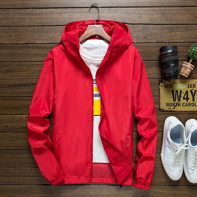 Chaqueta Cortavientos Suelta para Hombre Talla Grande - Image 8