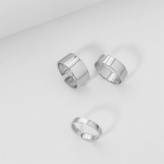 Anillo Apilable Combinado Plata 925 para Mujer - Image 17