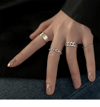 Anillo Apilable Combinado Plata 925 para Mujer - Image 14