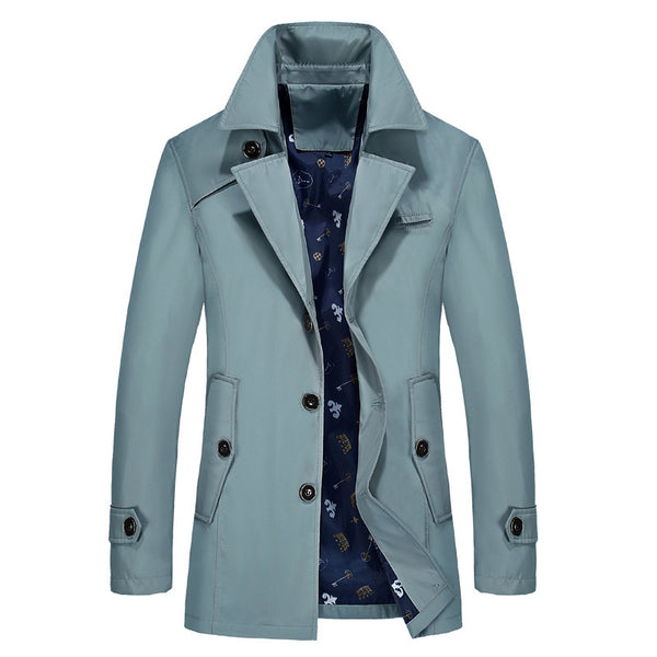 Chaqueta Delgada Slim Fit Coreana para Hombre Talla Grande