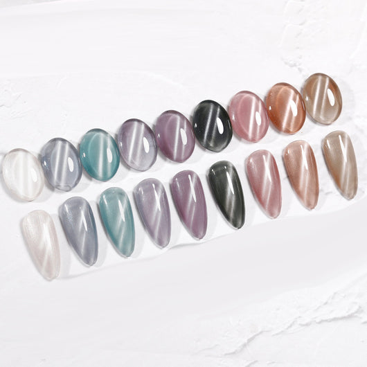 Pegamento para Uñas Cat's Eye Polvo Desnudo Púrpura Oscuro - Fórmula Profesional - Image 37