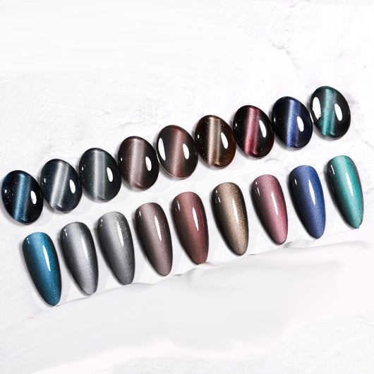 Pegamento para Uñas Cat's Eye Polvo Desnudo Púrpura Oscuro - Fórmula Profesional - Image 33
