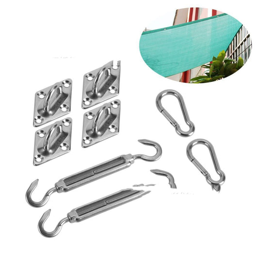 Kit de 8 Piezas Accesorios de Fijación en Acero Inoxidable para Velas de Sombra - Image 9