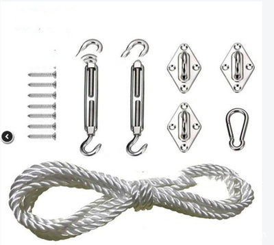Kit de 8 Piezas Accesorios de Fijación en Acero Inoxidable para Velas de Sombra - Image 8