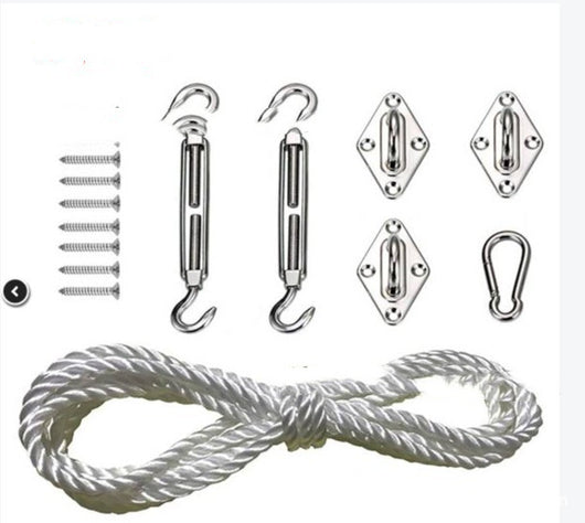 Kit de 8 Piezas Accesorios de Fijación en Acero Inoxidable para Velas de Sombra - Image 8