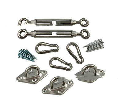 Kit de 8 Piezas Accesorios de Fijación en Acero Inoxidable para Velas de Sombra - Image 5