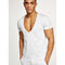Men's Deep V-Neck Short Sleeve Slim Fit T-Shirt - Casual Gym Streetwear