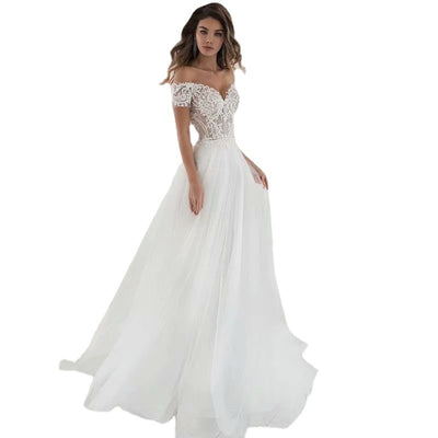 Vestido de Novia de Encaje Elegante, Minimalista y Ligero - Image 7