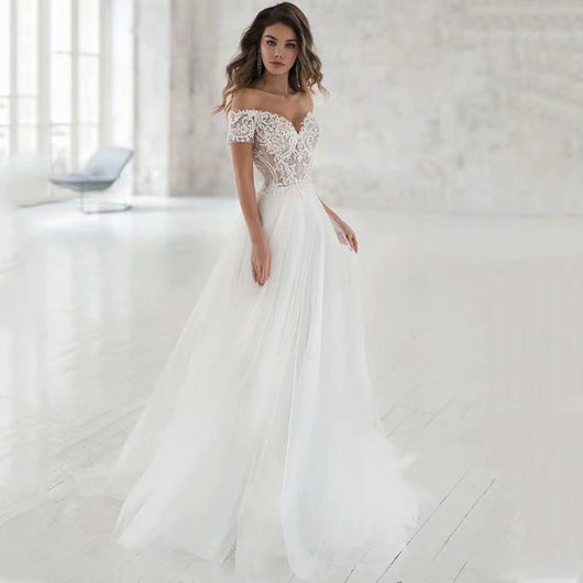 Vestido de Novia de Encaje Elegante, Minimalista y Ligero - Image 9
