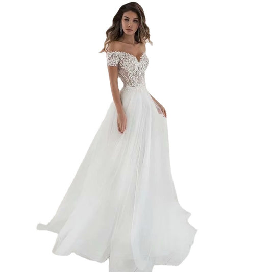 Vestido de Novia de Encaje Elegante, Minimalista y Ligero - Image 2