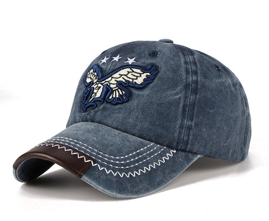 Gorra de Béisbol Vaquera Vintage Lavada con Bordado y Visera Curva - Image 3