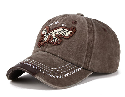 Gorra de Béisbol Vaquera Vintage Lavada con Bordado y Visera Curva - Image 7