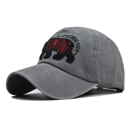 Gorra de Algodón Desgastado Estilo Europeo para Hombre