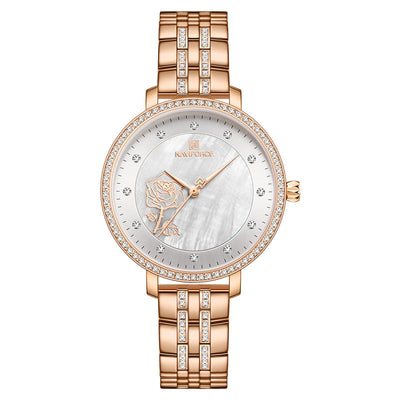 Reloj de Negocios para Mujer con Banda de Acero Inoxidable Resistente al Agua - Image 6