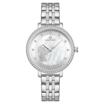 Reloj de Negocios para Mujer con Banda de Acero Inoxidable Resistente al Agua - Image 5