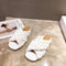 Sandalias Tejidas Cómodas de Tacón Plano para Mujer