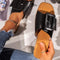 Pantuflas Planas con Hebilla Cuadrada - Estilo Europeo y Americano para Mujer