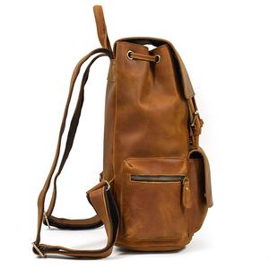 Mochila de Cuero Crazy Horse para Hombre - Image 4