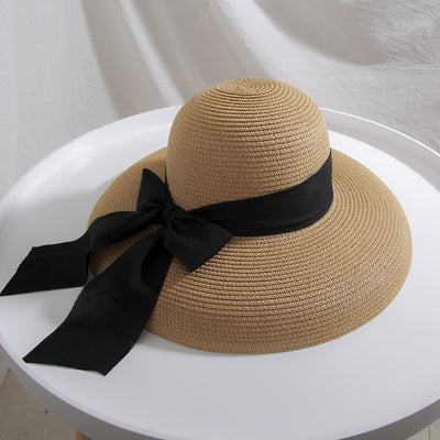 Sombrero de Paja Campana para Mujer con Moño Grande - Primavera Verano - Image 6