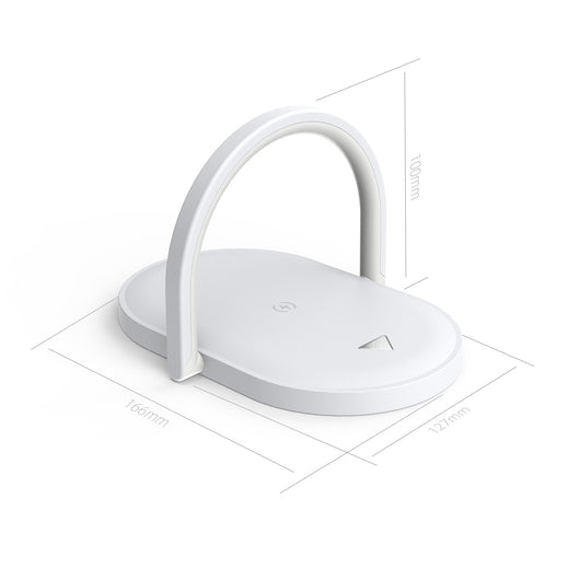 Cargador Inalámbrico 15W con Luz Nocturna y Soporte para Móvil