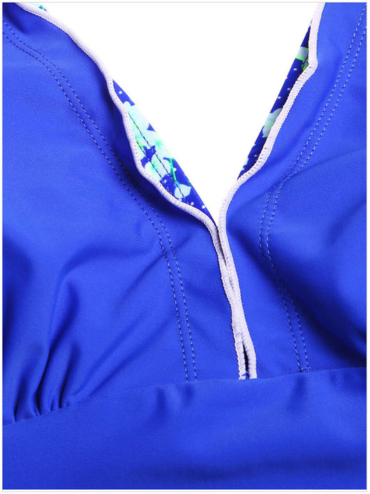 Bikini Deportivo Escote en V con Halter Ajustable - Image 4