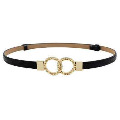 Cinturón Decorativo Delgado para Vestido Negro - Accesorio Elegante para Mujer - Image 3