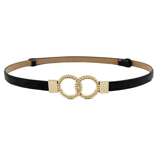 Cinturón Decorativo Delgado para Vestido Negro - Accesorio Elegante para Mujer - Image 3