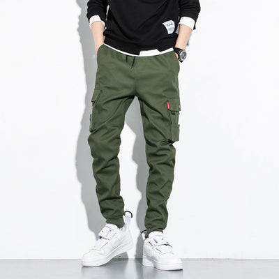 Pantalones Casuales Holgados de Algodón para Hombre, Corte Cropped Moderno - Image 4