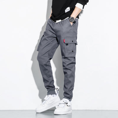 Pantalones Casuales Holgados de Algodón para Hombre, Corte Cropped Moderno - Image 5